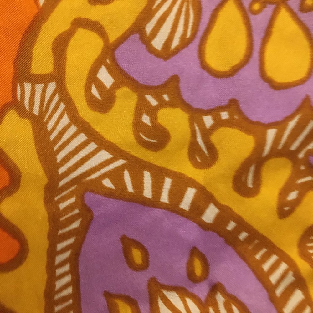Bright colored vintage scarf